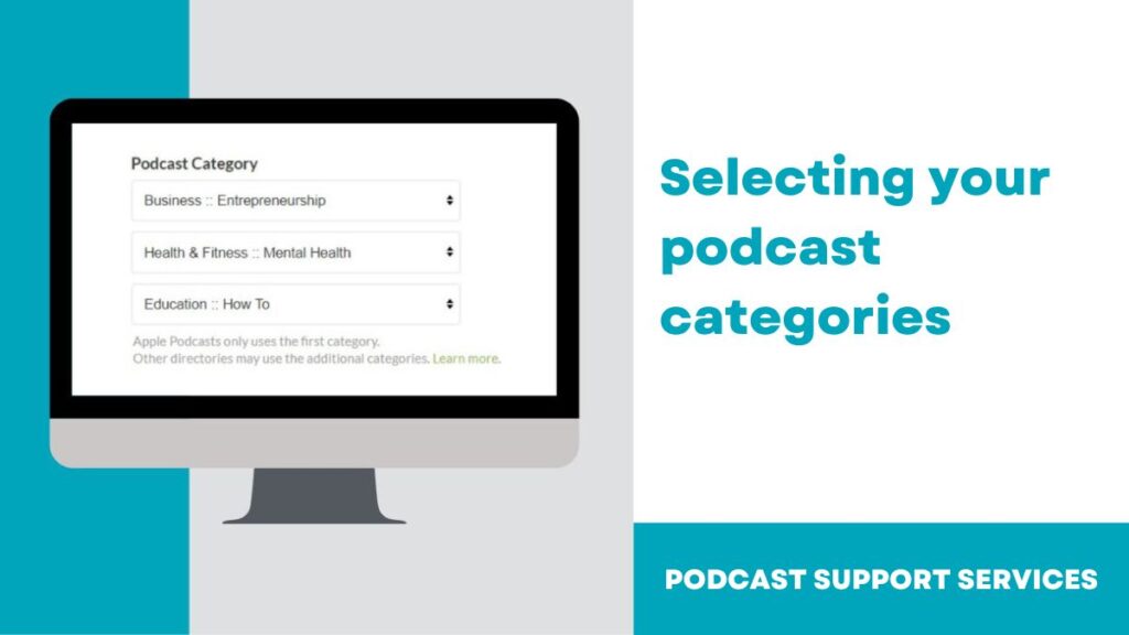 Selecting your podcast categories