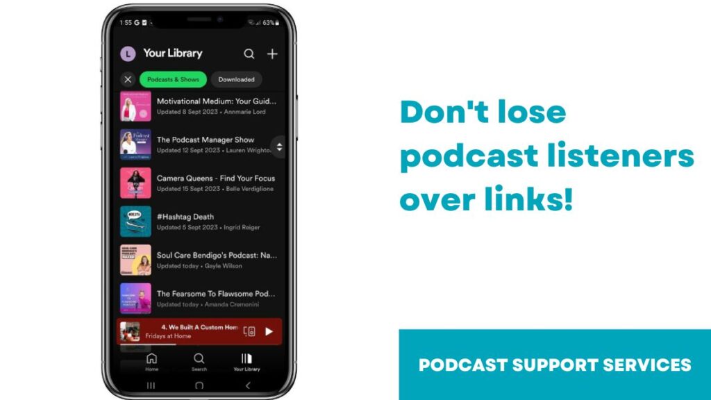 Don't lose listeners over links!