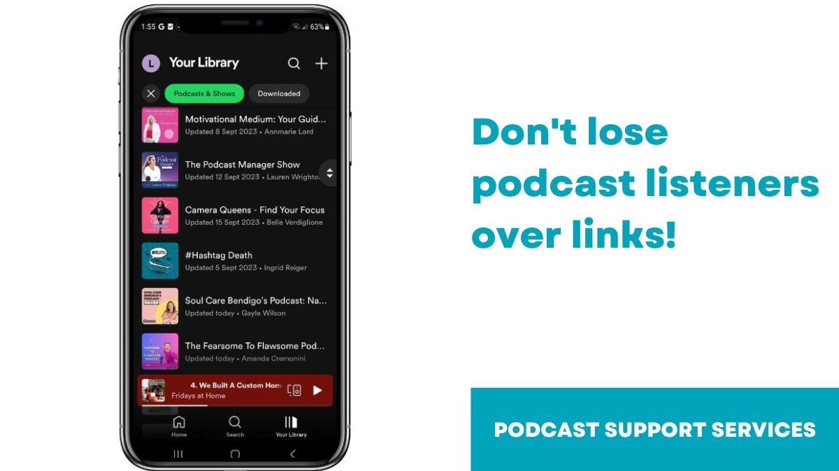 Don't lose listeners over links!