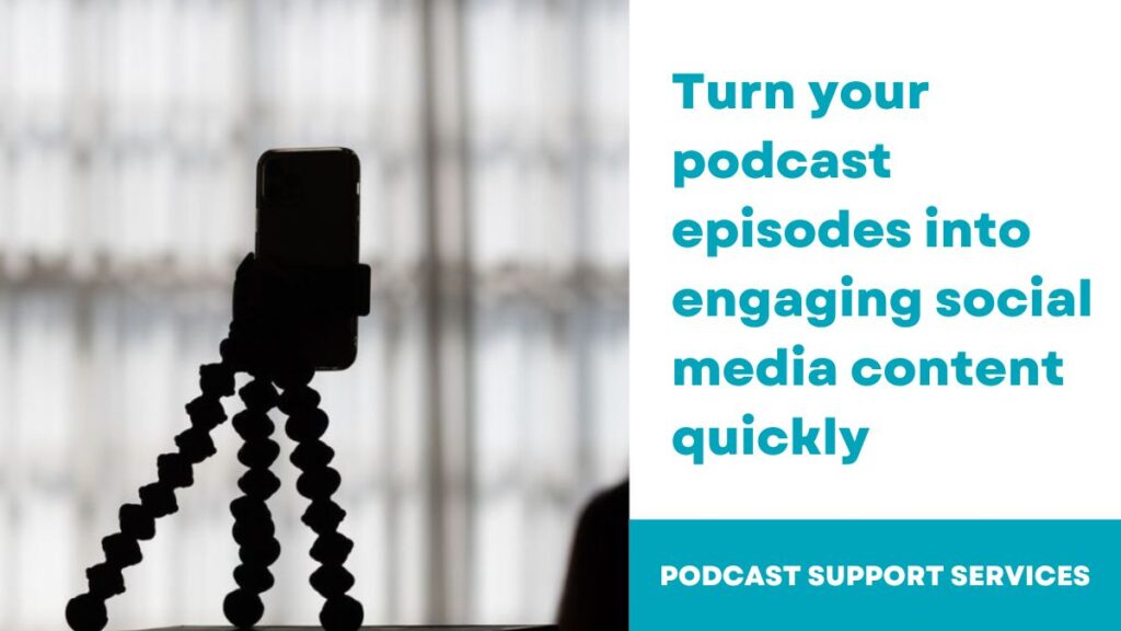 Turn your podcast episodes into engaging social media content quickly