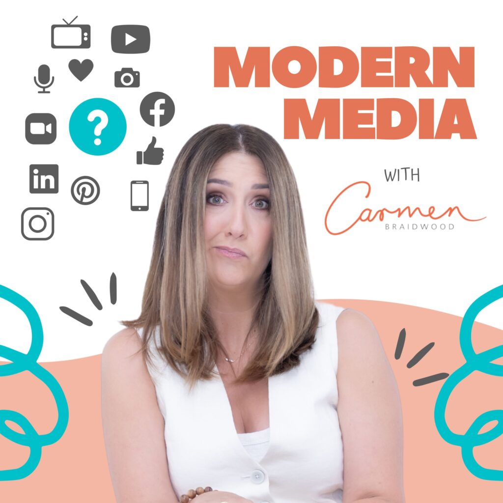 Carmen Braidwood Modern Media Podcast Artwork